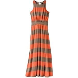 Orange and mocha maxi dress size small